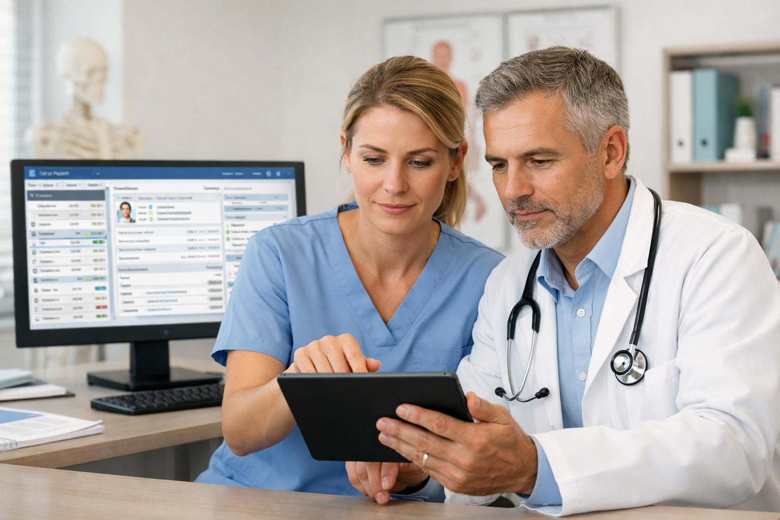 Schermata principale di 2CareStudio con agenda e pazienti